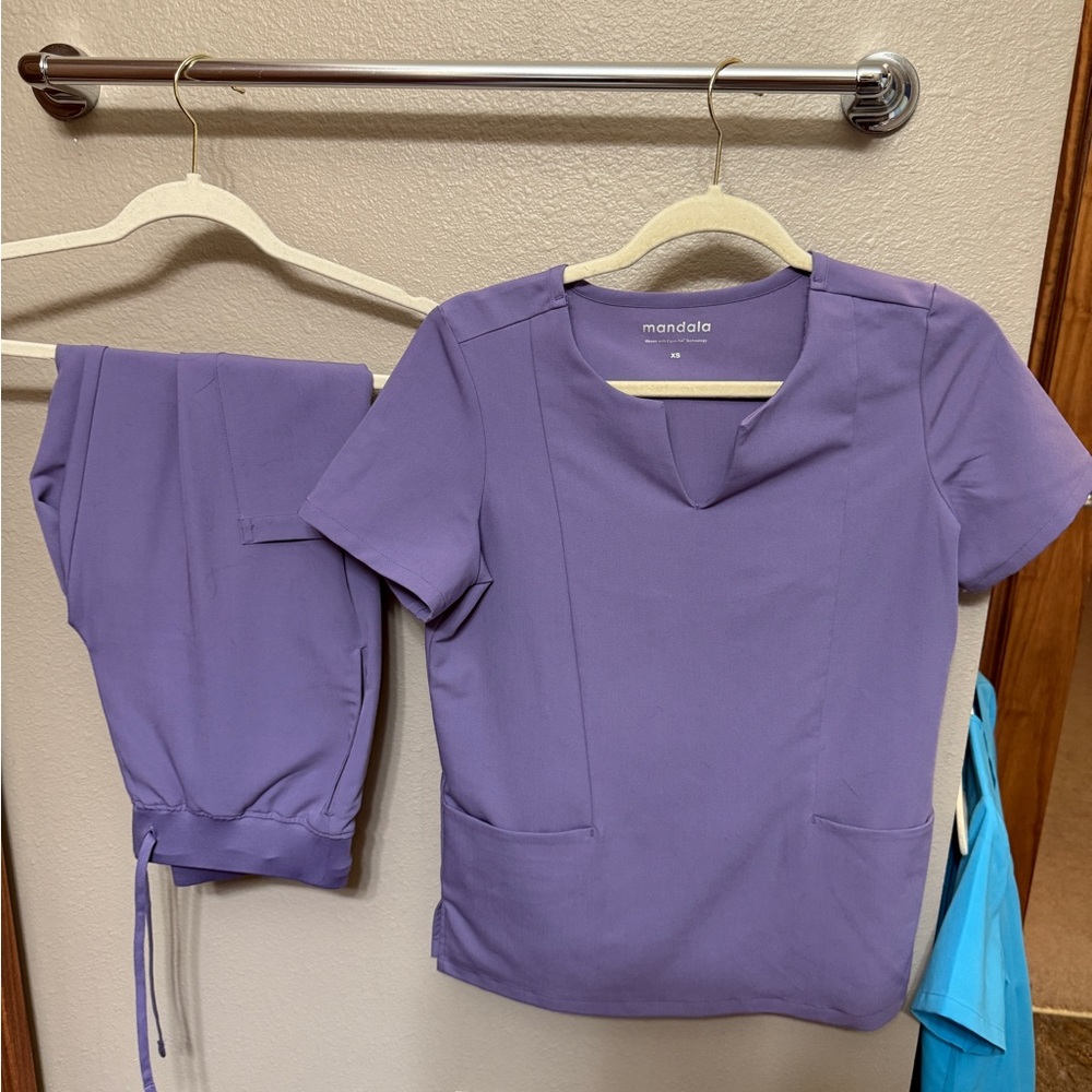 Purple Scrub Set